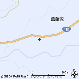 福島県岩瀬郡天栄村牧之内新林周辺の地図