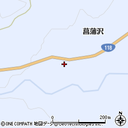 福島県天栄村（岩瀬郡）牧之内（新林）周辺の地図