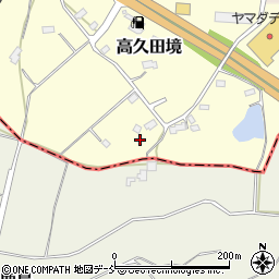 福島県須賀川市高久田境38周辺の地図
