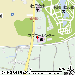 須賀川市役所　フラワーセンター周辺の地図
