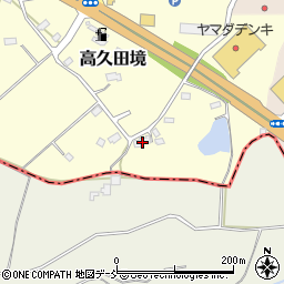 福島県須賀川市高久田境43周辺の地図