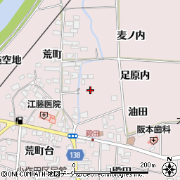 福島県須賀川市小作田足原内周辺の地図