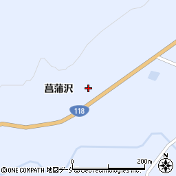 福島県岩瀬郡天栄村牧之内菖蒲沢18周辺の地図