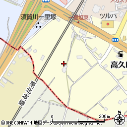 福島県須賀川市高久田境19周辺の地図