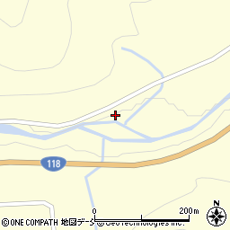 福島県天栄村（岩瀬郡）田良尾（道木沢）周辺の地図