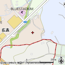 福島県須賀川市広表周辺の地図