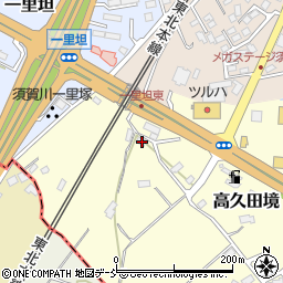 福島県須賀川市高久田境114周辺の地図