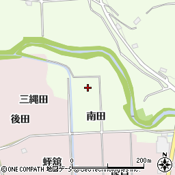 福島県須賀川市下小山田南田周辺の地図