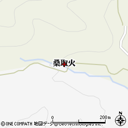 福島県下郷町（南会津郡）桑取火周辺の地図