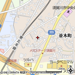 福島県須賀川市並木町周辺の地図
