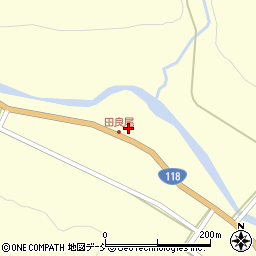 福島県天栄村（岩瀬郡）田良尾（宮下）周辺の地図