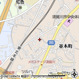 福島県須賀川市並木町262周辺の地図