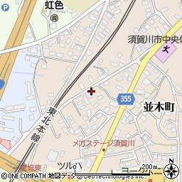 福島県須賀川市並木町263周辺の地図