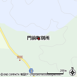 石川県輪島市門前町別所周辺の地図