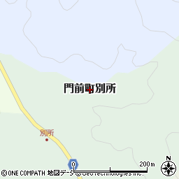 石川県輪島市門前町別所周辺の地図