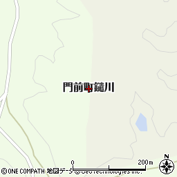石川県輪島市門前町鑓川周辺の地図