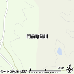 石川県輪島市門前町鑓川周辺の地図