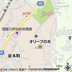 福島県須賀川市並木町167周辺の地図