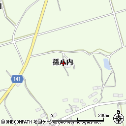 福島県須賀川市下小山田孫八内周辺の地図
