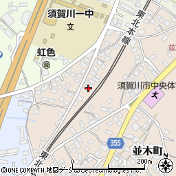福島県須賀川市並木町101周辺の地図