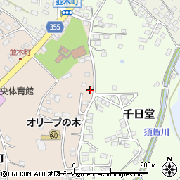 福島県須賀川市並木町159周辺の地図