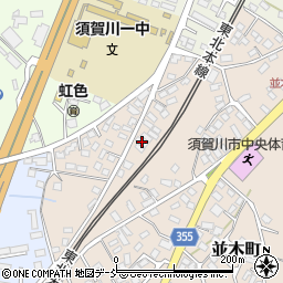 福島県須賀川市並木町100周辺の地図