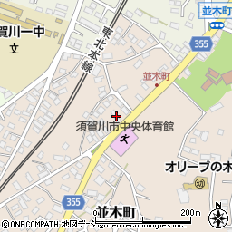 福島県須賀川市並木町58周辺の地図