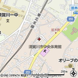 福島県須賀川市並木町54周辺の地図