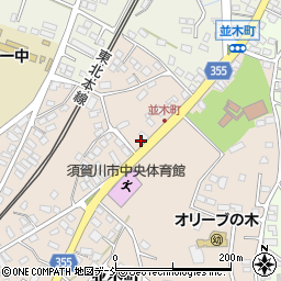 福島県須賀川市並木町37周辺の地図