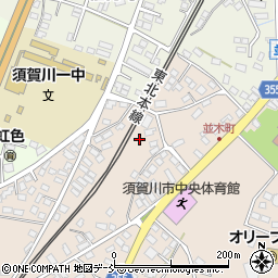福島県須賀川市並木町45周辺の地図