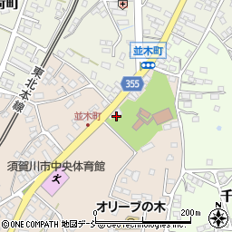 福島県須賀川市並木町142周辺の地図