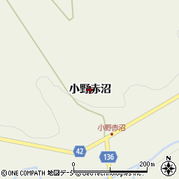 福島県小野町（田村郡）小野赤沼周辺の地図