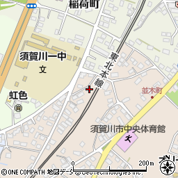 福島県須賀川市並木町93周辺の地図