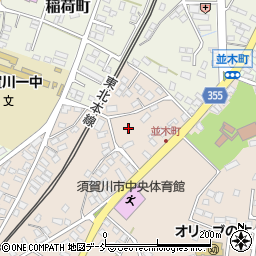 福島県須賀川市並木町22周辺の地図