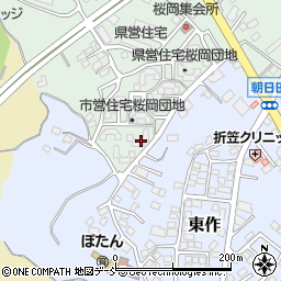 市営桜岡団地３号棟周辺の地図