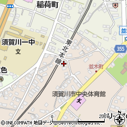 福島県須賀川市並木町41周辺の地図