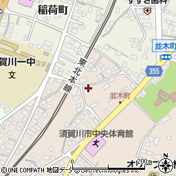 福島県須賀川市並木町23周辺の地図