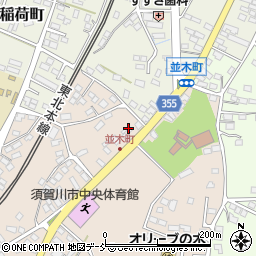 福島県須賀川市並木町5周辺の地図