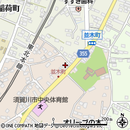 福島県須賀川市並木町3周辺の地図