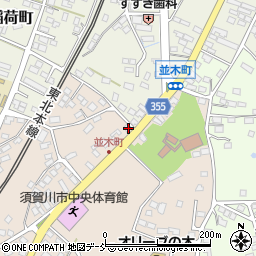 福島県須賀川市並木町1周辺の地図