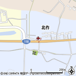 福島県須賀川市木之崎北作3周辺の地図