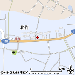 福島県須賀川市木之崎北作36周辺の地図