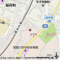 福島県須賀川市並木町18周辺の地図