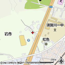 福島県須賀川市岩作22周辺の地図