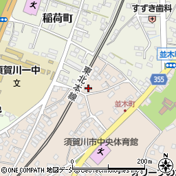 福島県須賀川市並木町16周辺の地図