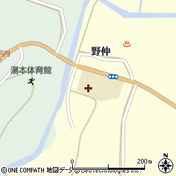 天栄村立湯本小学校周辺の地図