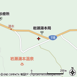 福島県岩瀬郡天栄村湯本中田周辺の地図