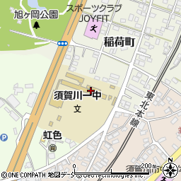 須賀川市立第一中学校周辺の地図