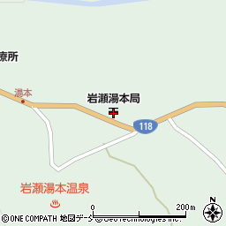 岩瀬湯本郵便局 ＡＴＭ周辺の地図