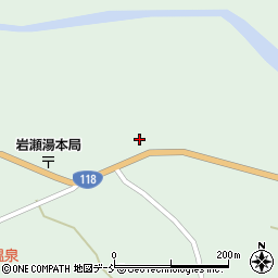 福島県岩瀬郡天栄村湯本糯田周辺の地図